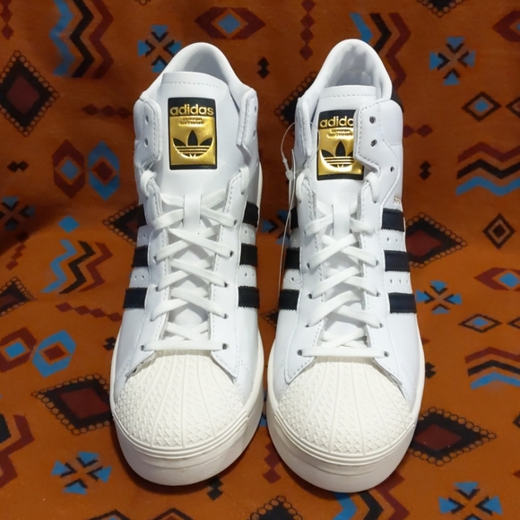 NWT adidas Originals Superstar Ellure Wedge Shoes - Picture 6 of 12